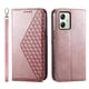thumbnail image 1 of Funda Flip FOXDOCK para Motorola Moto G54 , Estilo Billetera con Diseño Rombo, Correa de Mano y Soporte, Uso Diario, 1 of 6