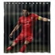 thumbnail image 1 of Cortina de ducha de Cristiano Ronaldo Cr7, juego de cortina de baño con ganchos, tamaño 66 x 72 pulgadas, 1 of 3