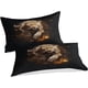 thumbnail image 2 of Cheetah Multi Colour Quilt Covers 3 Piece Set Duvet Cover Luxury Soft with Zipeer Closure Easy Care Quilt Bedding Set With Pillowcases Double, 2 of 3