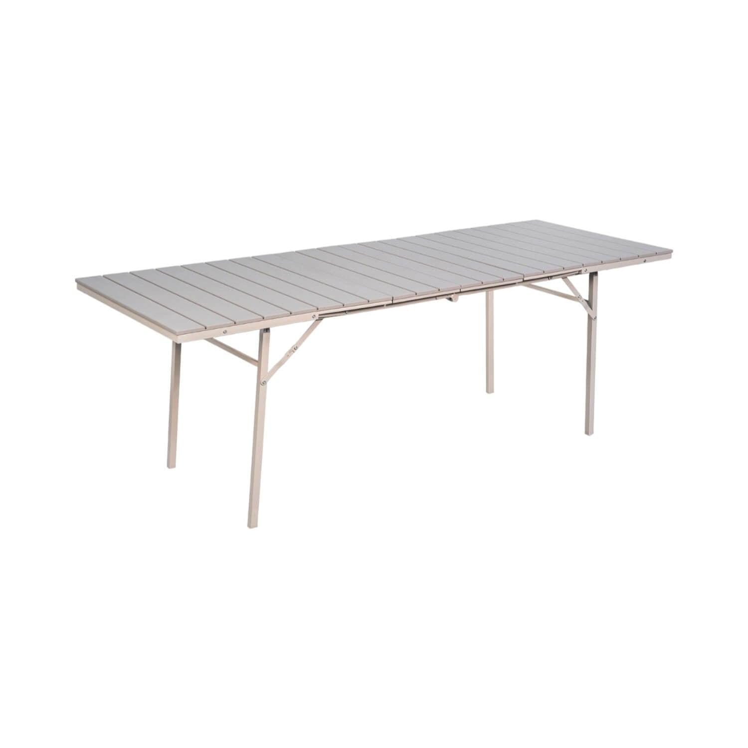 Northwest - Mesa Terraza Extendible Plegable 78x166-214cm Beige Tamaño Único