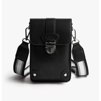 Ecosusi Bolso Cruzado Vintage Para Teléfono - Negro