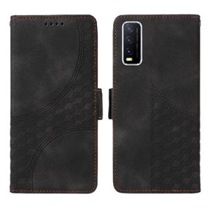 Carcasa Foxdock Vivo Y20 De Cuero Pu, Diseño Acolchado Clásico, Protección Contra Caídas Y Rayones