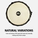 thumbnail image 5 of Djembe Drum Meinl, percusión, madera de caoba africana, 10 x 20 cm, 5 of 8