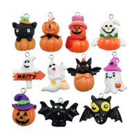 Bothyi - 11 Piezas De Colgantes De Halloween Con Colgante De Llavero De Murciélago Para Manualidades De Álbumes De Recortes