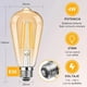 thumbnail image 2 of Ampolleta Pack X10 Vintage Led E27 4w Luz Calida Retro Decorativa Filamento Diseno Edison Hogar Terraza Taller FIGOIMPORT, 2 of 7
