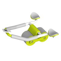 Magideal - Rueda De Rodillo Para Abdominales, Rueda De Ejercicio De Entrenamiento De Fuerza De Núcleo De Rodillo , Sincronización Inteligente Con Rodillera, Verde