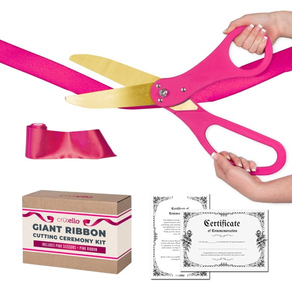 Tijeras Crutello 51 cm Mango Dorado y Rosa