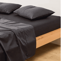 Genérico - Sabanas 200 Hilos King Negro