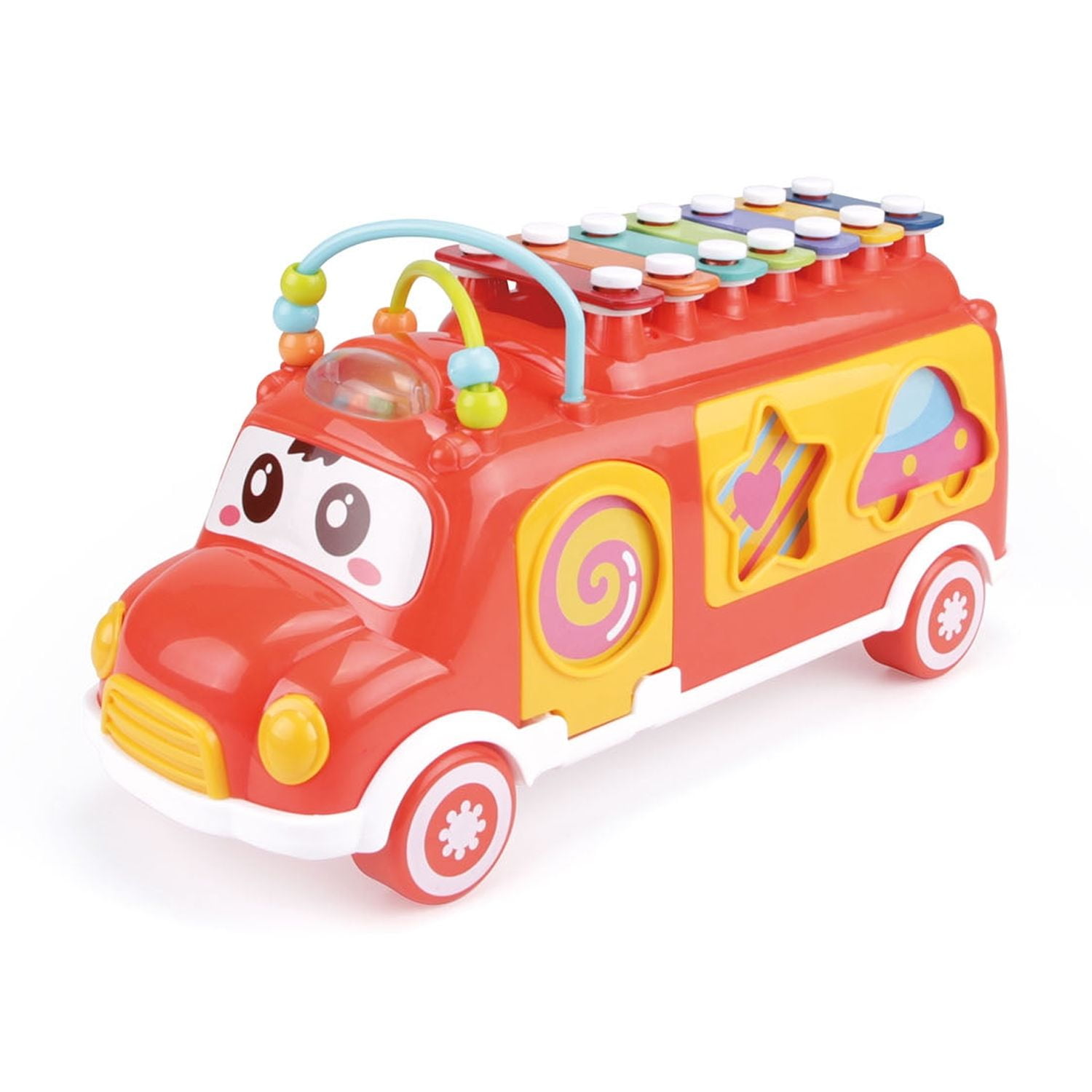 Benic Baby - Xilófono Autobús Con Baquetas Y Teclas De Colores