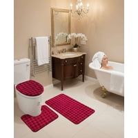 Mylhogar - Juego De Alfombras De Baño 3 Piezas Suaves Y Absorbentes