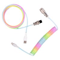 Magideal - Cable Usb De 3M Que Carga 2 En De Conector De Metal Puerto De Línea De Datos A Usb Para , Multicolor