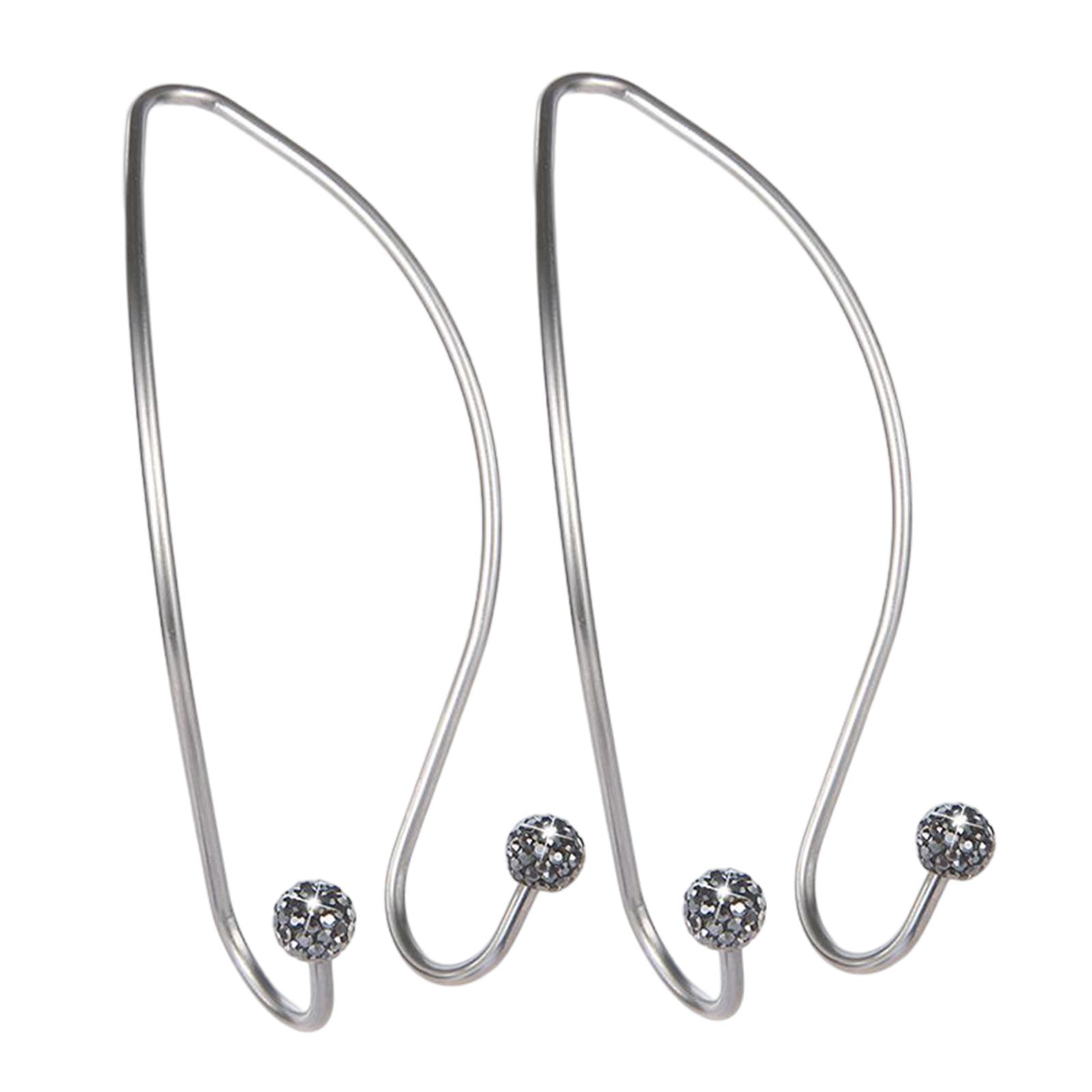 Ioensy - Accesorio De Gancho Para Reposacabezas De Asiento Trasero De Automóvil, Decoración Para Ahorrar Espacio, Negro Brillante