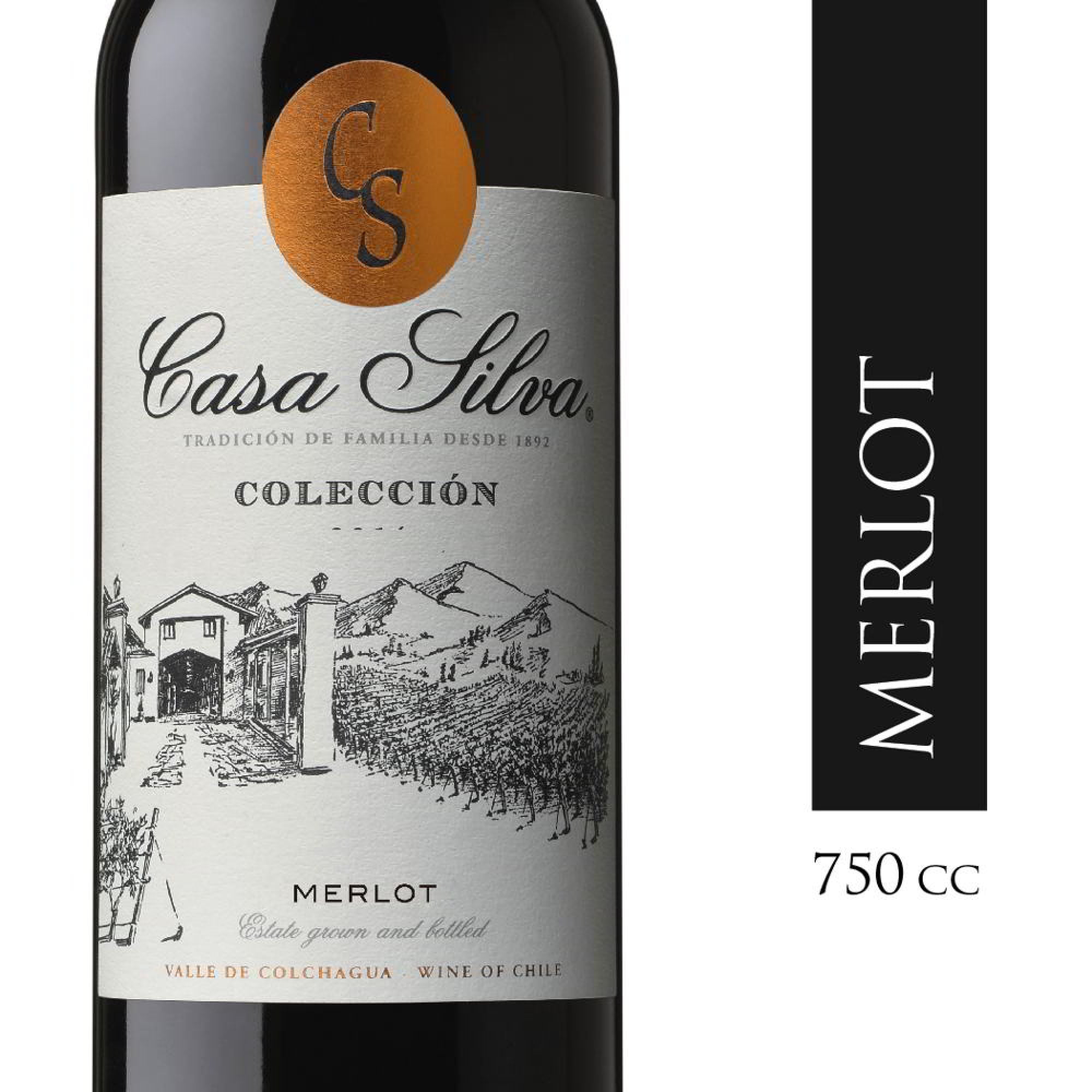 Vino Tinto Casa Silva Merlot Reserva Botella