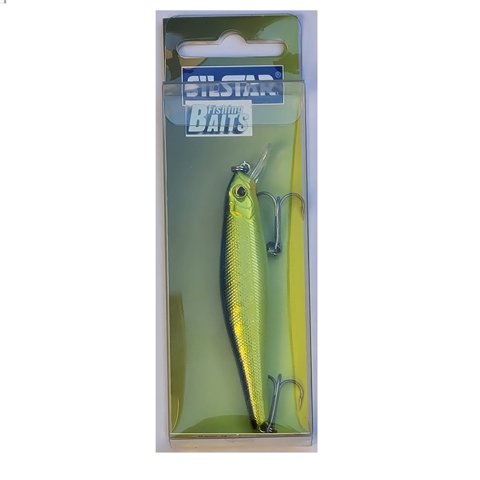 Silstar - Señuelo Negro Verde Fibra 8 Cms 8 Grs Suspending -