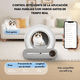 thumbnail image 3 of Arenero Robot Automático Para Gatos 2.0 Wifi Color Blanco, 3 of 9