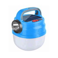 Lampara Led. - Lampara Led Emergencia Portátil Recargable Solar O Usb - Azul.