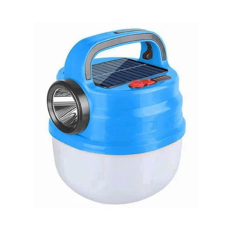 Lampara Led. - Lampara Led Emergencia Portátil Recargable Solar O Usb - Azul.