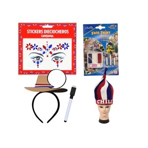 Carnaval - Pack De Accesorios Dieciocheros Rojo