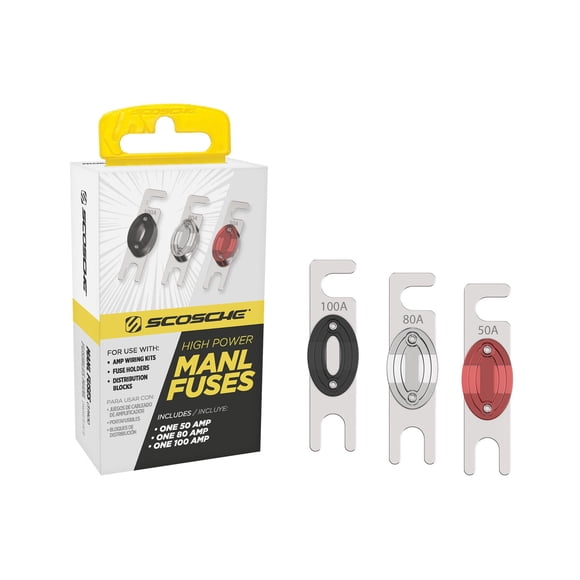 Kit de fusibles Scosche PMANLK3 de 50 A, 80 A y 100 A
