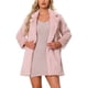 thumbnail image 1 of INSPIRE CHIC Abrigo de Mujer de Piel Sintética con Solapa Abrigado Invierno Abierto Casual Largo Chaquetas Esponjosas S Rosa Empolvado, 1 of 6