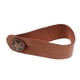 thumbnail image 2 of correa de cuero botón de correa de cuello de gancho para guitarra acústica clásica marrón, 2 of 3