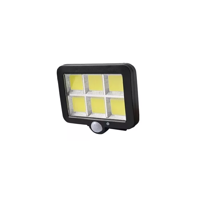 Genérico - Foco Solar Split Sensor De Movimiento 150 Leds Carcasa Negra Luz Blanca