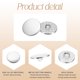 thumbnail image 4 of Uxcell 10pcs Botones Redondos de Metal 12.5mm Botones de Coser Planos de Aleación, Plata, 4 of 6