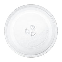 Magideal - Placa Giratoria De Cristal Para Microondas, Bandeja De Cocción De 245Mm De Diámetro Para Hornos Microondas, Accesorios Resistentes Al Calor Engrosados
