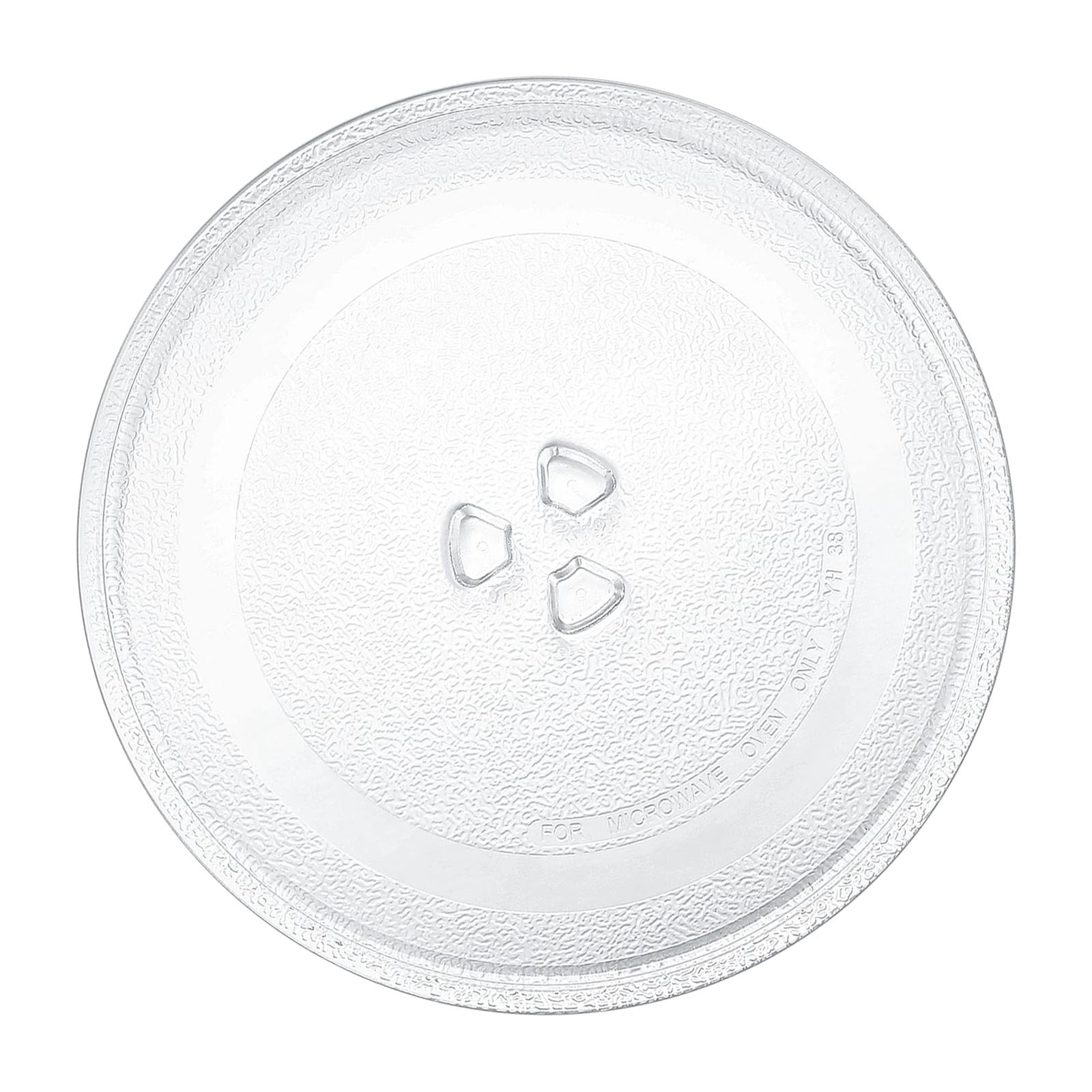 Magideal - Placa Giratoria De Cristal Para Microondas, Bandeja De Cocción De 245mm De Diámetro Para Hornos Microondas, Accesorios Resistentes Al Calor Engrosados