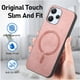 thumbnail image 4 of Magnetic Slim Case for Xiaomi Redmi 12 with Camera Guard & Anti-Scratch Back Pink, 4 of 6