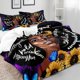 thumbnail image 3 of 3PCS Sexy Black Girl Duvet Cover Queen Set Pink Bag High Heels Get Naked Inspirational Quotes African American Bedding Set, 3 of 5