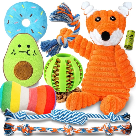 Puppy Toys Zeaxuie Luxury Denting para perros pequeños, paquete de 9