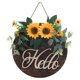 thumbnail image 5 of Flor Hola Cartel De Bienvenida Coronas Guirnalda Cartel Colgante Para Pared Ventanas Girasol, 5 of 5