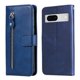 thumbnail image 1 of Funda tipo cartera para Google Pixel 7 con bolsillo con cremallera y ranuras para tarjetas – Función de soporte Azul, 1 of 6