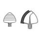 thumbnail image 1 of Batidora Beater Attachment KitchenAid con cabezal inclinable para repostería, 1 of 3