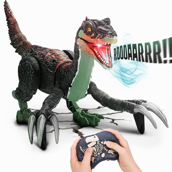 Juguete de dinosaurio con control remoto Feast Walking Velociraptor