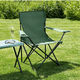 thumbnail image 3 of Silla plegable de playa camping con bolso de porta vasos verde, 3 of 3