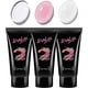 thumbnail image 2 of Kit de gel de extensión rápida para uñas, transparente, blanco y rosa, de 1 oz, para construcción rápida, gel UV, kit de prueba para mejora de uñas, gel de extensión de uñas., 2 of 7