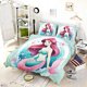 thumbnail image 1 of Princess Mermaid Quilt Duvet Cover Set Comforter Cover Bedclothes Kids Bedspread3-Piece Bedding Set, 1 of 5