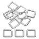 thumbnail image 1 of Uxcell Anillos Rectangulares de Metal Plano, Hebilla de Cinturón de Bucle Cuadrado para Correa de Cuero para Manualidades Bolsa Cinturón Bricolaje Plata 3/4" / 19mm, 1 of 6
