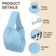 thumbnail image 3 of Uxcell Transportador de Eslinga para Perros y Gatos Pequeños, Algodón Suave con Bolsillo, (Azul Cielo), 3 of 6