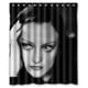 thumbnail image 1 of Cortina de ducha Joan Crawford, juego de cortinas de baño con ganchos, tamaño 60 x 72 pulgadas, 1 of 3