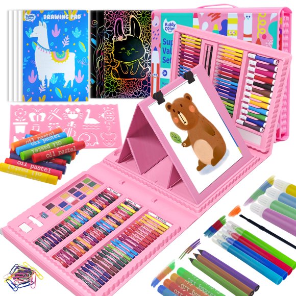 Kit de Arte KIDDYCOLOR 217 Piezas para Niños con Caballete