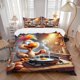 thumbnail image 1 of Bedding Featuring Anime Cartoon Chickens - Comes with One Quilt Cover And Two Pillowcases (Core Not Included) - Ideal for Decorating Bedrooms And Guest Rooms Ma, 1 of 1