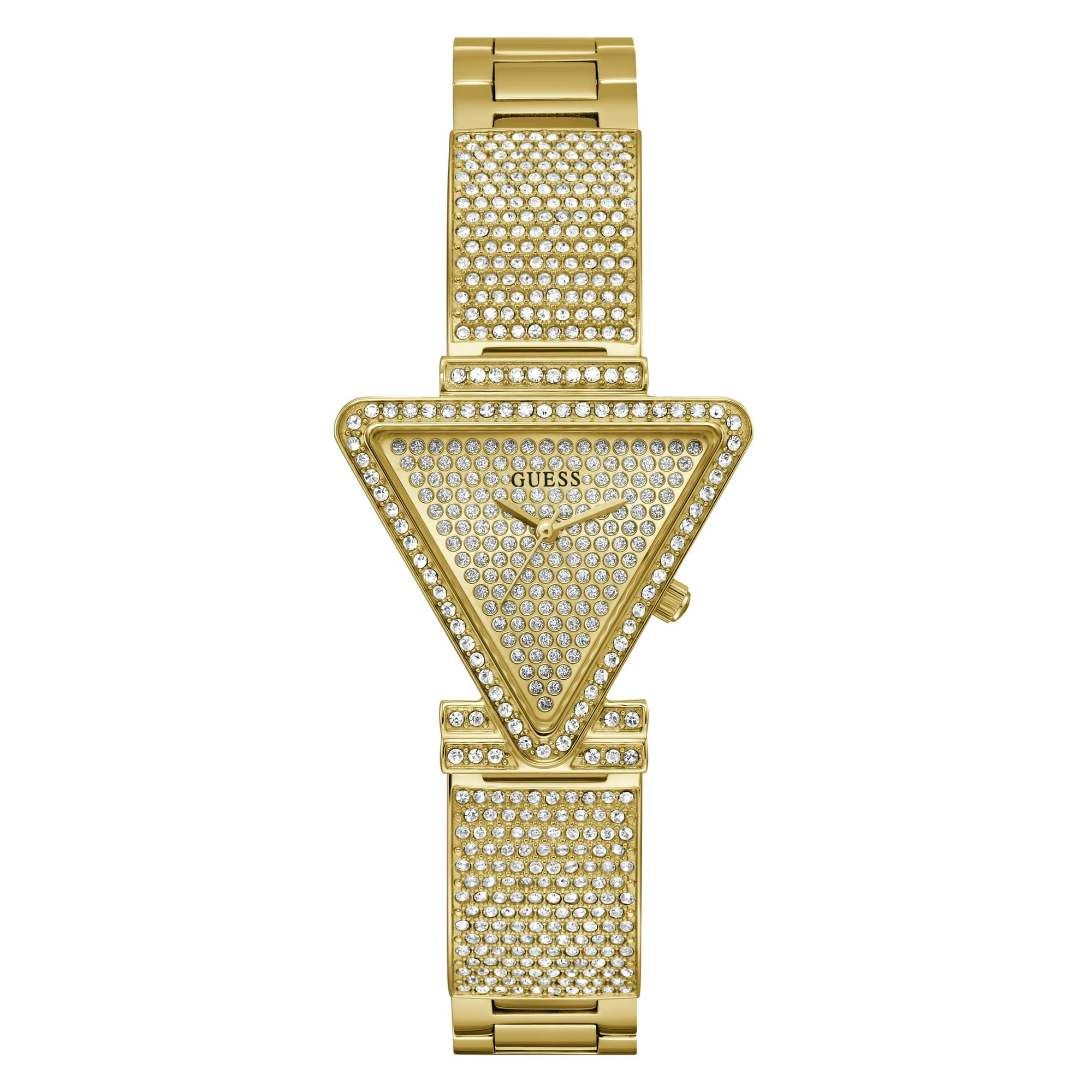 Reloj Guess G-link Para Mujer, Esfera Color Champán En Tono Dorado, 34 Mm