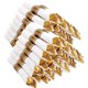 thumbnail image 1 of 400PCS Pre Rolled Gold Plastic Silverware Sets, 1 of 3