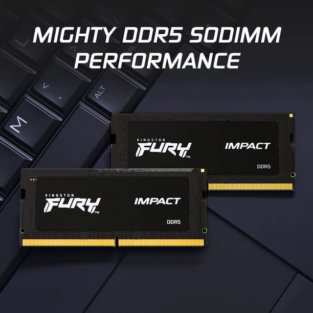 Memoria Kingston FURY Impact DDR5 SODIMM de 32 GB (2 x 16 GB