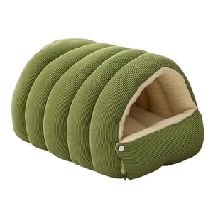 Ioensy - Cama Cueva Extraíble Para Gatos, Nido Suave Para Gatos De Interior, Para Jugar Con Gatitos, Talla M, Verde Claro