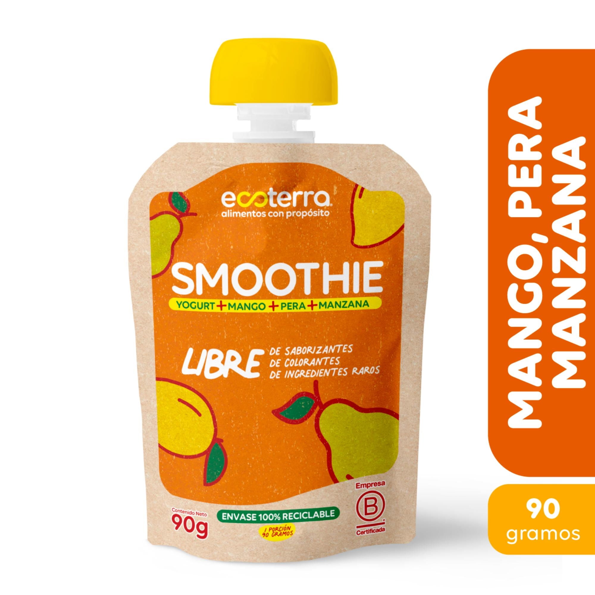 Smoothie Ecoterra Mango Pera 90 G