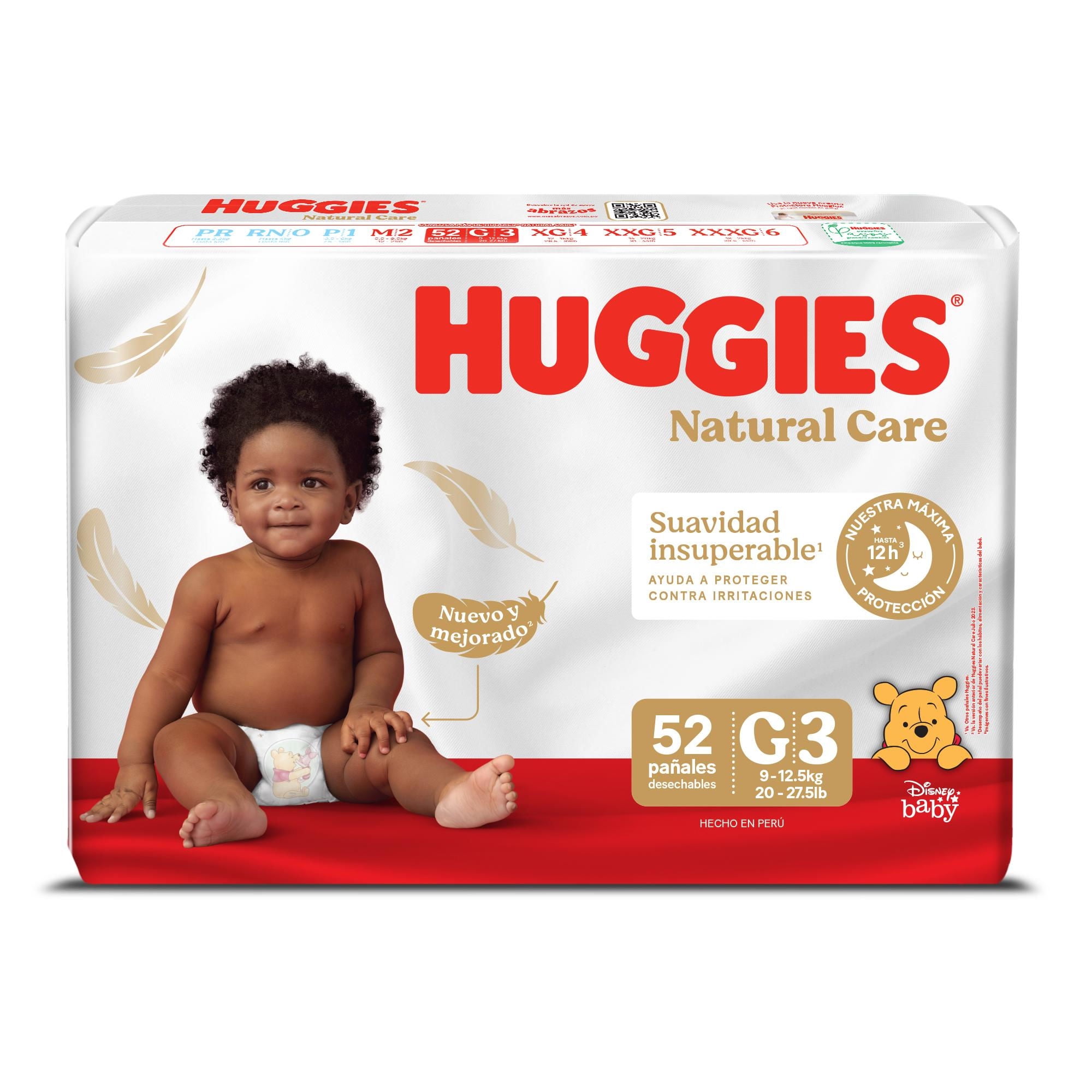 Pañales Natural Care G 52 Un Huggies